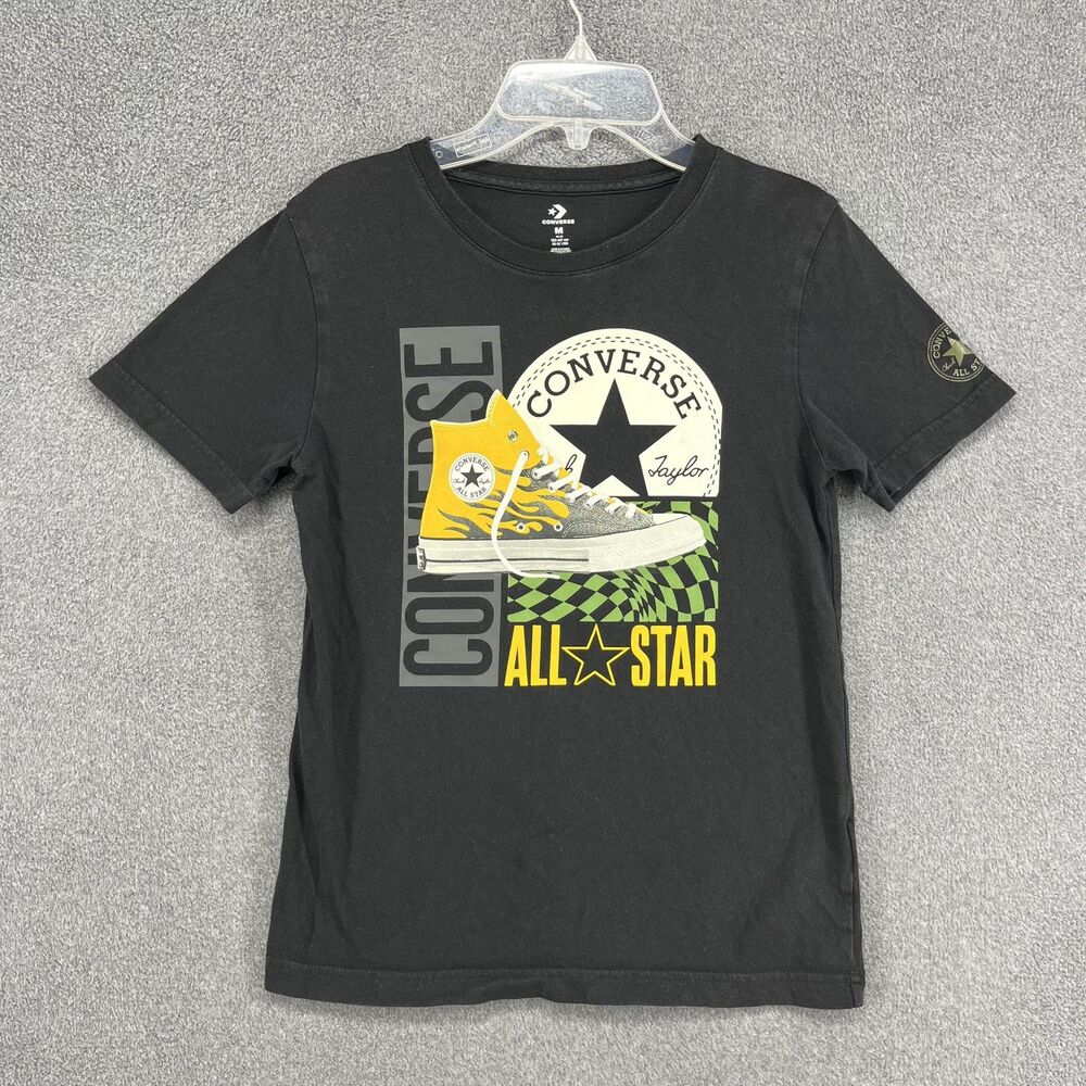 Converse Shirt Youth Medium All Star Chuck Taylor Sneaker Graphic Tee 10-12